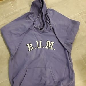 Purple B.U.M. hooded sweatshirt
